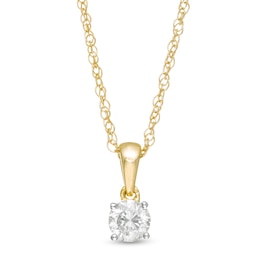 0.29 CT. Diamond Solitaire Pendant in 10K Gold