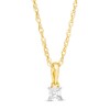 Thumbnail Image 0 of 0.085 CT. Princess-Cut Diamond Solitaire Pendant in 10K Gold