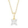 Thumbnail Image 0 of 0.45 CT. Princess-Cut Diamond Solitaire Pendant in 10K Gold