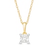 Thumbnail Image 1 of 0.45 CT. Princess-Cut Diamond Solitaire Pendant in 10K Gold