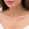 Thumbnail Image 2 of 0.45 CT. Princess-Cut Diamond Solitaire Pendant in 10K Gold