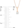 CT. Diamond Solitaire Pendant in 10K Rose Gold