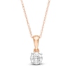 Thumbnail Image 1 of 0.29 CT. Diamond Solitaire Pendant in 10K Rose Gold