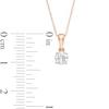 Thumbnail Image 2 of 0.29 CT. Diamond Solitaire Pendant in 10K Rose Gold