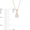 Thumbnail Image 3 of 0.29 CT. Diamond Solitaire Pendant in 10K Rose Gold