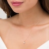 Thumbnail Image 1 of 0.23 CT. Princess-Cut Diamond Solitaire Pendant in 10K Rose Gold
