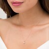 Thumbnail Image 2 of 0.23 CT. Princess-Cut Diamond Solitaire Pendant in 10K Rose Gold
