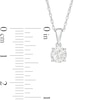 Thumbnail Image 2 of 0.69 CT. Diamond Solitaire Pendant in 10K White Gold
