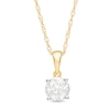 Thumbnail Image 0 of 0.95 CT. Diamond Solitaire Pendant in 10K Gold