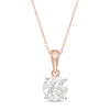 Thumbnail Image 0 of 0.95 CT. Diamond Solitaire Pendant in 10K Rose Gold