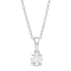 Thumbnail Image 1 of 0.29 CT. Diamond Solitaire Pendant in 10K White Gold