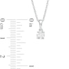 Thumbnail Image 2 of 0.29 CT. Diamond Solitaire Pendant in 10K White Gold