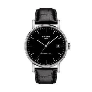 Men's Tissot Everytime Swissmatic Automatic Strap Watch with Black Dial (Model: T109.407.16.051.00)