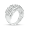 Thumbnail Image 2 of 1.96 CT. T.W. Diamond Multi-Row Domed Ring in 10K White Gold