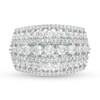 Thumbnail Image 3 of 1.96 CT. T.W. Diamond Multi-Row Domed Ring in 10K White Gold