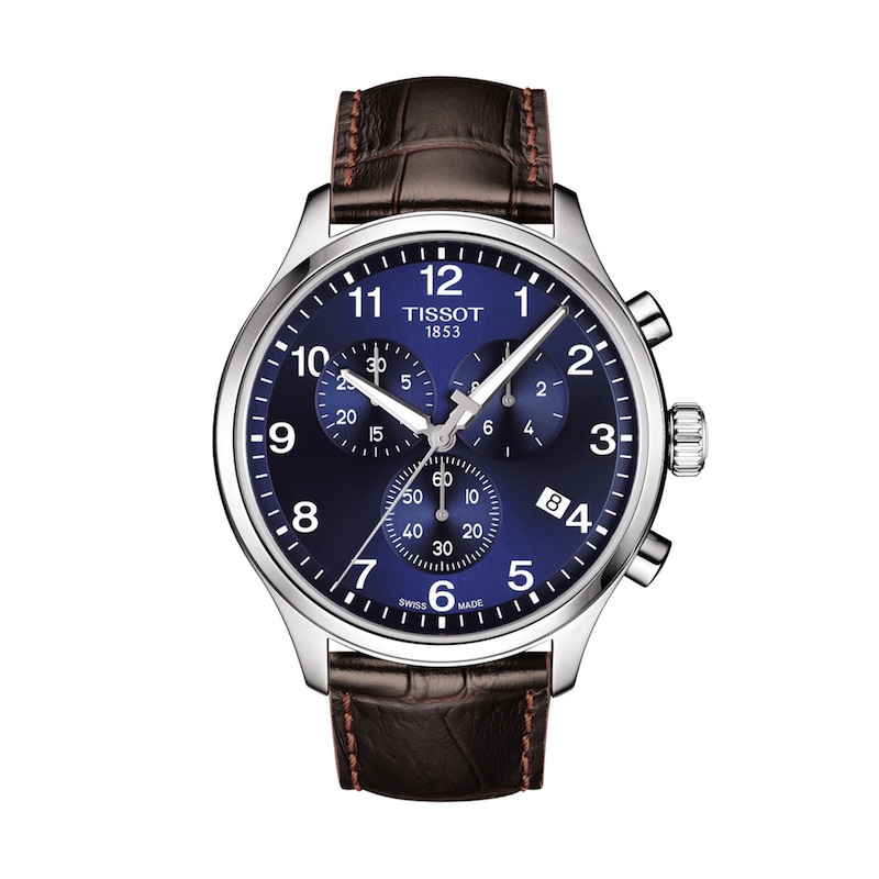Main Image 1 of Men's Tissot XL Classic Chronograph Strap Watch with Blue Dial (Model: T116.617.16.047.00)
