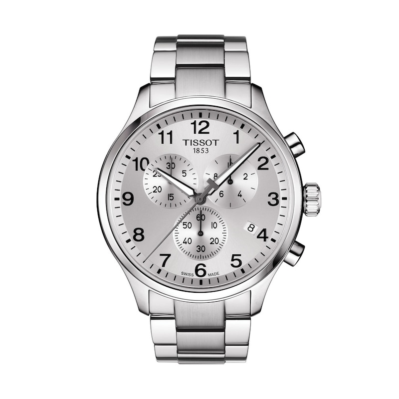 Men's Tissot XL Classic Chronograph Watch with Silver-Tone Dial (Model: T116.617.11.037.00)|Peoples Jewellers