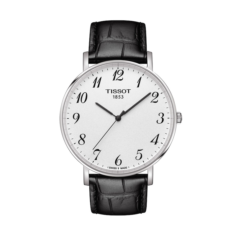 Men's Tissot Everytime Strap Watch with White Dial (Model: T109.610.16.032.00)