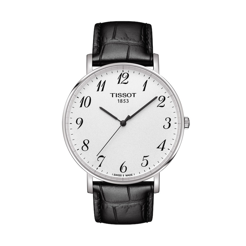 Main Image 1 of Men's Tissot Everytime Strap Watch with White Dial (Model: T109.610.16.032.00)