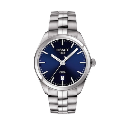 Men's Tissot PR 100 Watch with Blue Dial (Model: T101.410.11.041.00)