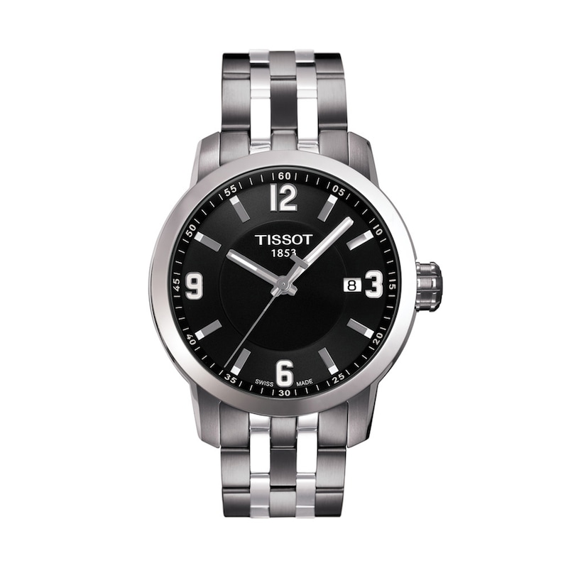 Men's Tissot PRC 200 Watch with Black Dial (Model: T055.410.11.057.00)
