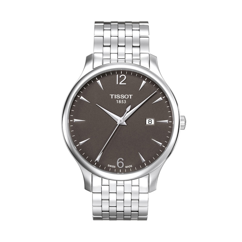 Men's Tissot Tradition Watch with Grey Dial (Model: T063.610.11.067.00)