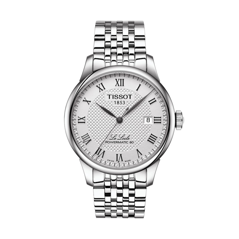Men's Tissot Le Locle Powermatic 80 Automatic Watch with Silver-Tone Dial (Model: T006.407.11.033.00)