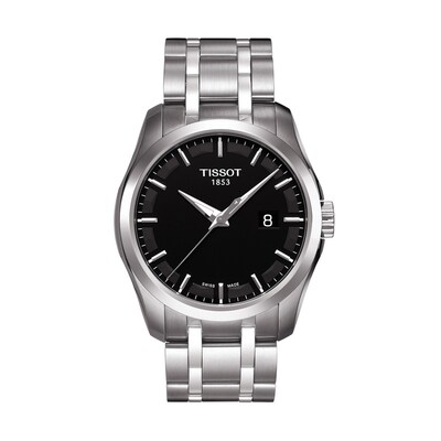 Men's Tissot Couturier Watch with Black Dial (Model: T035.410.11.051.00)