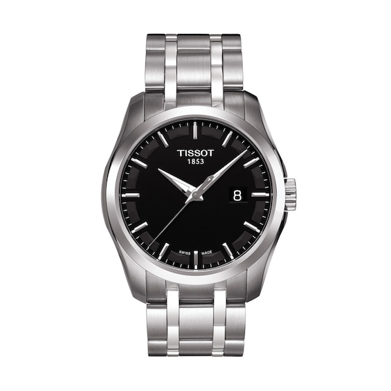 Men's Tissot Couturier Watch with Black Dial (Model: T035.410.11.051.00)