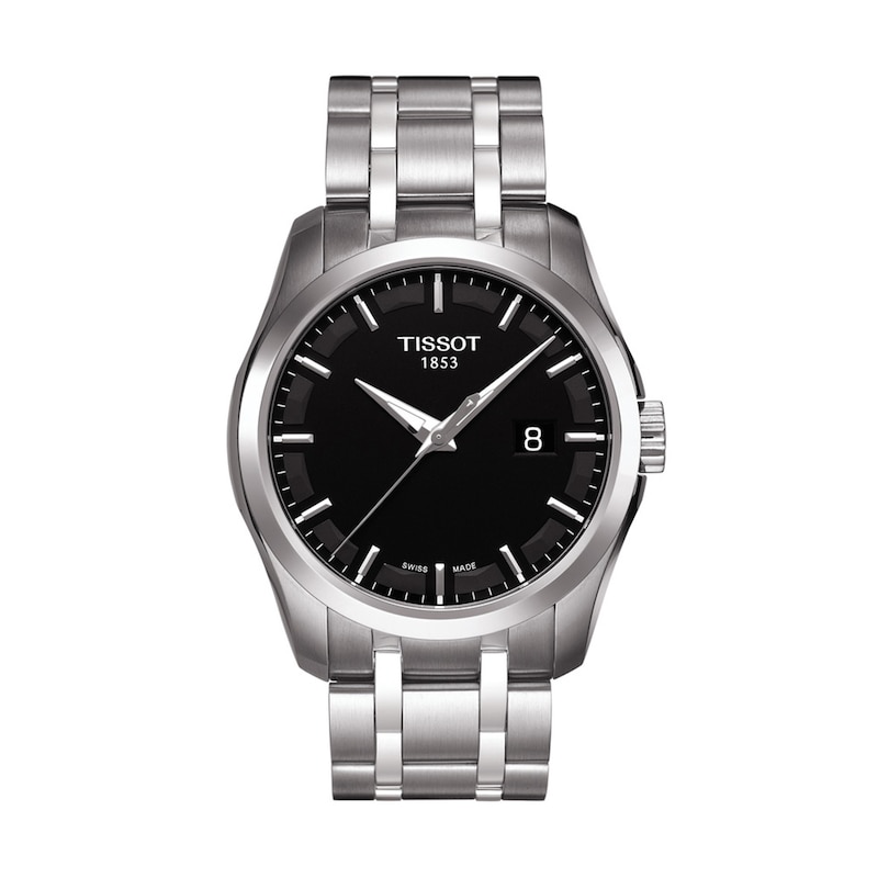 Men's Tissot Couturier Watch with Black Dial (Model: T035.410.11.051.00)|Peoples Jewellers