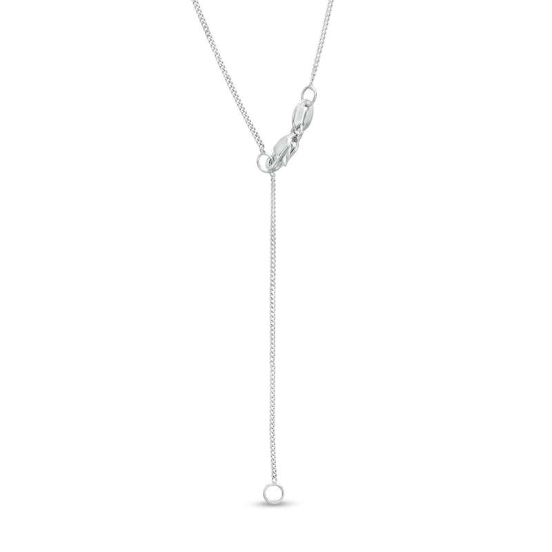 Main Image 3 of 0.95 CT. T.W. Certified Emerald-Cut Diamond Octagonal Frame Drop Pendant in 14K White Gold (I/I1)