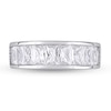 Thumbnail Image 4 of Baguette-Cut Lab-Created White Sapphire Band in Sterling Silver