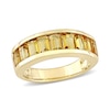 Thumbnail Image 1 of Baguette-Cut Citrine Band in Sterling Silver with Yellow Rhodium