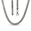 Thumbnail Image 1 of Vera Wang Men 6.0mm Foxtail Chain Necklace in Solid Sterling Silver  with Black Rhodium - 22"