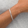 Thumbnail Image 1 of Vera Wang Men 6.0mm Foxtail Chain Bracelet in Sterling Silver - 8.25"
