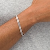 Thumbnail Image 2 of Vera Wang Men 6.0mm Foxtail Chain Bracelet in Sterling Silver - 8.25"