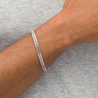 Vera Wang Men 6.0mm Foxtail Chain Bracelet in Sterling Silver - 8.25"