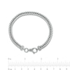 Thumbnail Image 2 of Vera Wang Men 6.0mm Foxtail Chain Bracelet in Sterling Silver - 8.25"