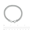 Thumbnail Image 3 of Vera Wang Men 6.0mm Foxtail Chain Bracelet in Sterling Silver - 8.25"