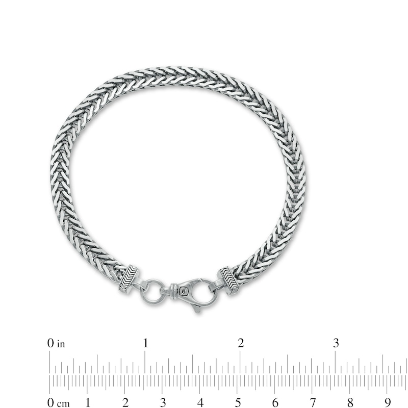 Main Image 3 of Vera Wang Men 6.0mm Foxtail Chain Bracelet in Sterling Silver - 8.25"