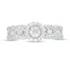Thumbnail Image 4 of 0.95 CT. T.W. Diamond Scallop Frame Engagement Ring in 10K White Gold