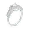 Thumbnail Image 2 of 0.45 CT. T.W. Diamond Bypass Vintage-Style Engagement Ring in 10K White Gold