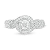 Thumbnail Image 3 of 0.45 CT. T.W. Diamond Bypass Vintage-Style Engagement Ring in 10K White Gold