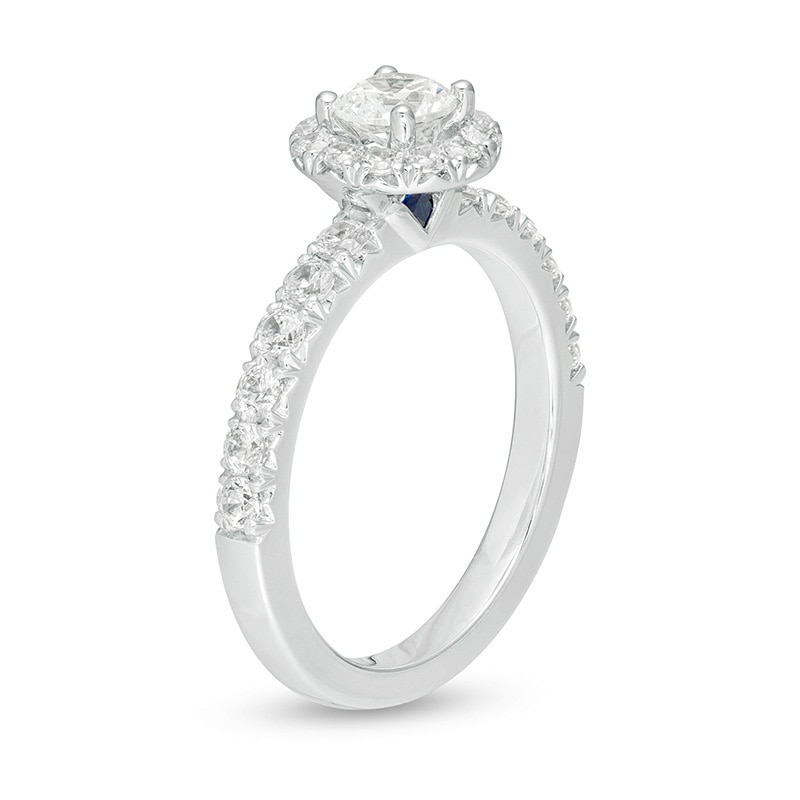 Vera Wang Love Collection 0.95 CT. T.W. Diamond Frame Engagement Ring in 14K White Gold|Peoples Jewellers