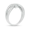 Thumbnail Image 3 of 0.37 CT. T.W. Baguette and Round Diamond Bypass Crossover Ring in 10K White Gold