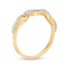 Thumbnail Image 3 of 0.086 CT. T.W. Diamond Oval Link Band in 10K Gold