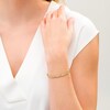 Thumbnail Image 2 of 1.00 CT. T.W. Diamond Alternating Double Row "X" Alternating Bracelet in 10K Gold - 7.5"