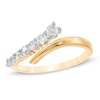 Thumbnail Image 1 of 0.37 CT. T.W. Diamond Open Wrap Ring in 10K Gold