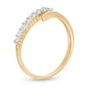Thumbnail Image 3 of 0.37 CT. T.W. Diamond Open Wrap Ring in 10K Gold