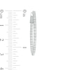 Thumbnail Image 2 of 1.00 CT. T.W. Diamond Inside-Out Hoop Earrings in 10K White Gold